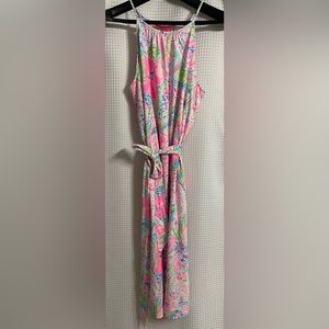 NEW Lilly Pulitzer M midi belted dress